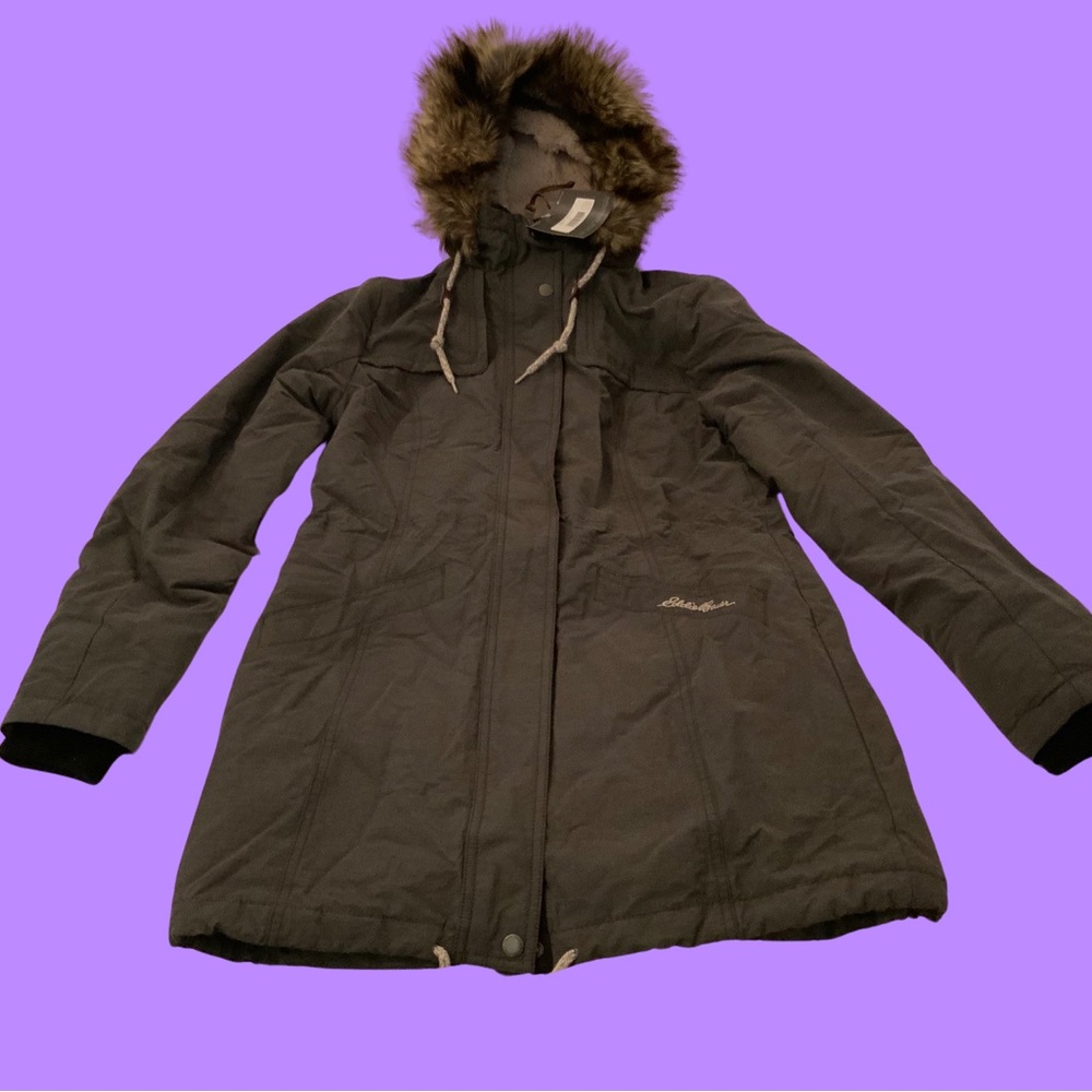 NWT Eddie Bauer Ladder Creek High-Pile Parka Size S